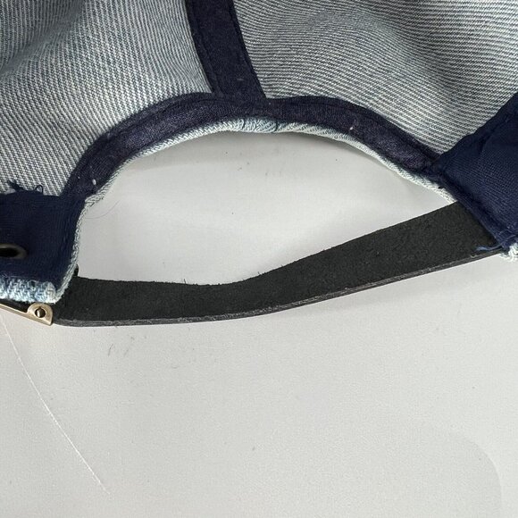 RFD-TV Rural Media Blue Demin Nashville Tenn Strapback Baseball Hat Cap VTG VGC - Picture 9 of 9